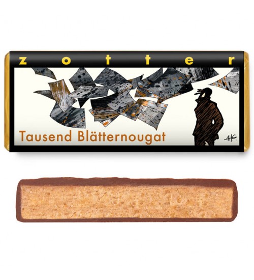 Täidisega šokolaad "Tausend Blätternougat"- “Tuhandekihiline pralinee”