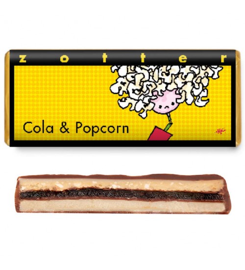 Täidisega šokolaad "Cola & Popcorn"- koola ja popkorn
