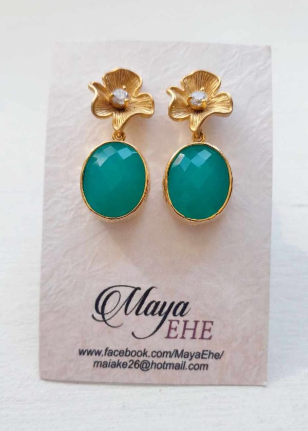 Earrings with Czech glass crystals