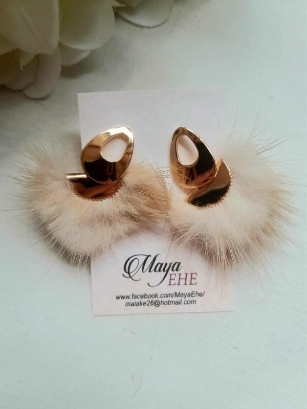 Earrings with angelite