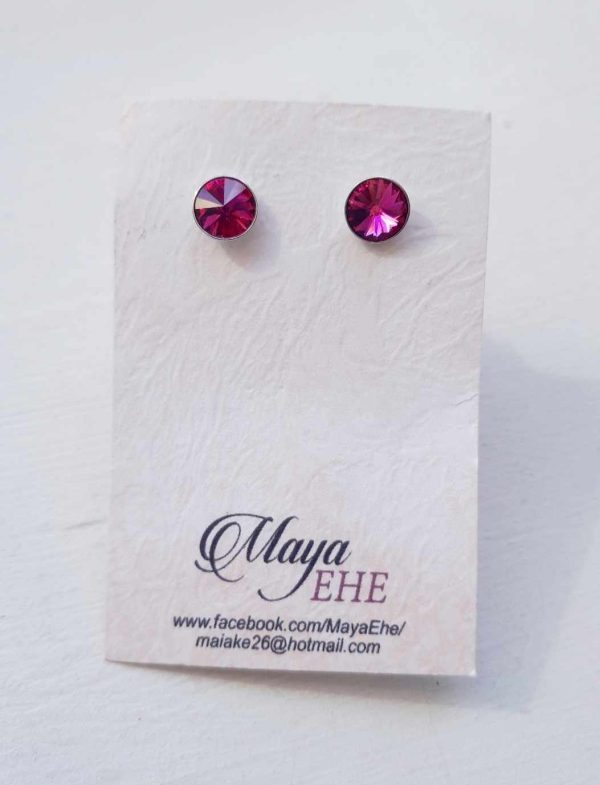 Earrings with Swarovski crystals