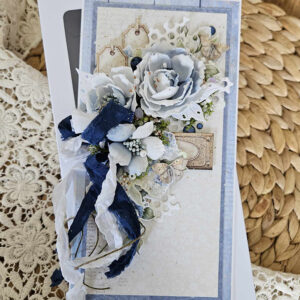 Romanticly themed card with an envelope for the money and a box
