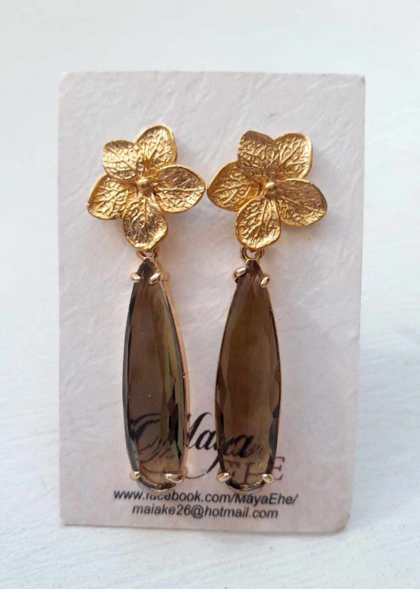 Earrings with Czech crystals