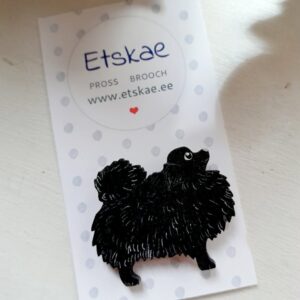Käsitsi maalitud pross "Koer"