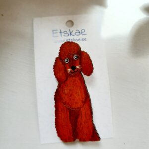 Hand painted brooch