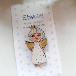 Käsitsi Maalitud pross "Ingel"