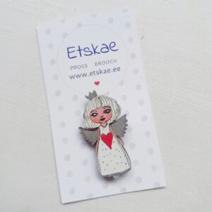 Käsitsi Maalitud pross "Ingel"