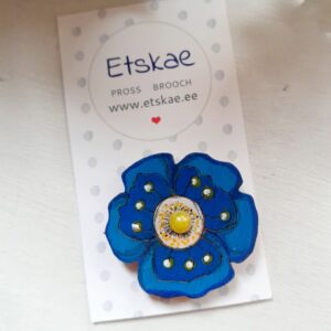 Käsitsi maalitud pross "Lilleke"