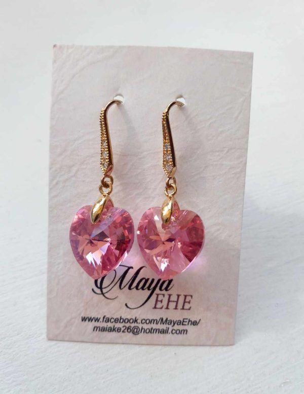 Earrings with Swarovski crystals