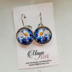 Klaaskamee kõrvarõngad "Põllulilled"