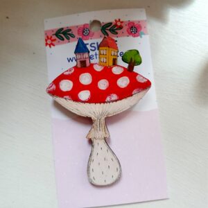 Hand painted brooch
