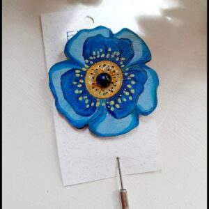 Hand painted brooch
