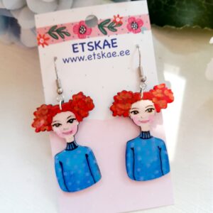 Hand painted earrings