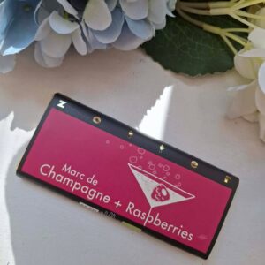 Täidisega šokolaad "Marc de Champagne+Raspberries"