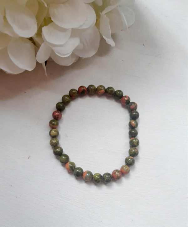 Bracelet with unakite
