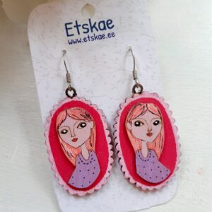 Hand painted earrings