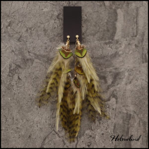 Amazing earrings with different feathers