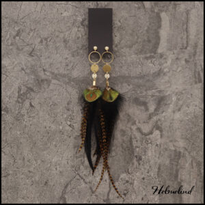 Amazing earrings with different feathers