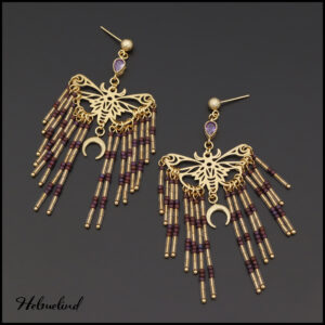 Amazing earrings with different crystals