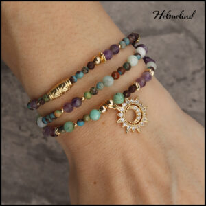 Amazing bracelet with different crystals