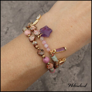 Amazing bracelet with different crystals