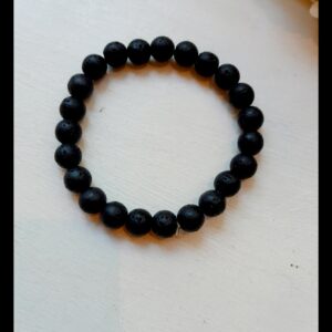 Bracelet with lava stones