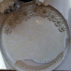 Keraamiline tänuvaagen "Aitäh hoole ja armastuse eest!", karikakrad