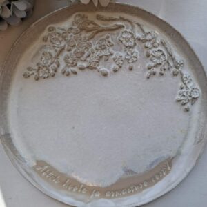 Keraamiline tänuvaagen "Aitäh hoole ja armastuse eest!", kirsiõied