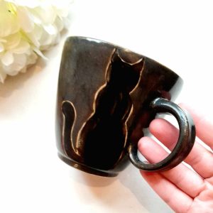Handmade ceramic cup "Kittycat"