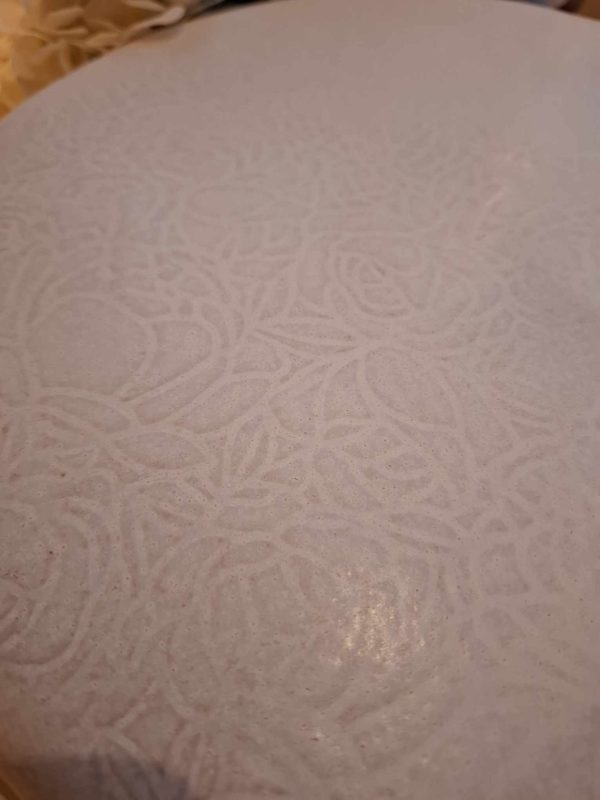 Käsitsi meisterdatud keraamiline tordialus "Roosid" - Image 3