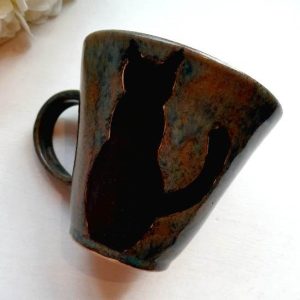 Handmade ceramic cup "Kittycat"