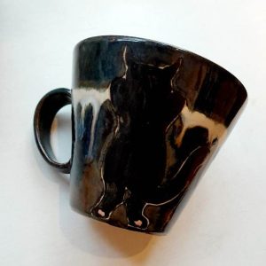Handmade ceramic cup "Kittycat"