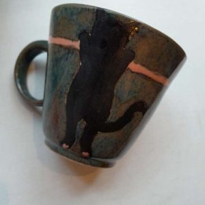 Handmade ceramic cup "Kittycat"