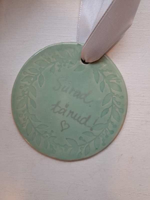 Keraamiline silt "Siirad tänud!"