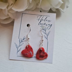 Kaunid fimosavist kõrvarõngad "Süda"