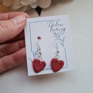 Kaunid fimosavist kõrvarõngad "Süda"