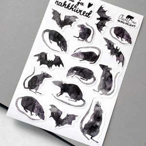 Kleebiseleht "Rotid ja nahkhiired"