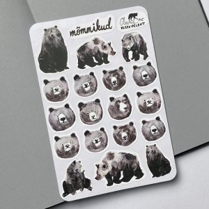 Kleebiseleht "Mõmmikud" karud