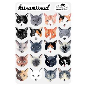 Kleebiseleht "Kiisumiisud" kassid