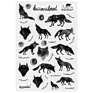 Kleebiseleht "Kriimsilmad" hundid