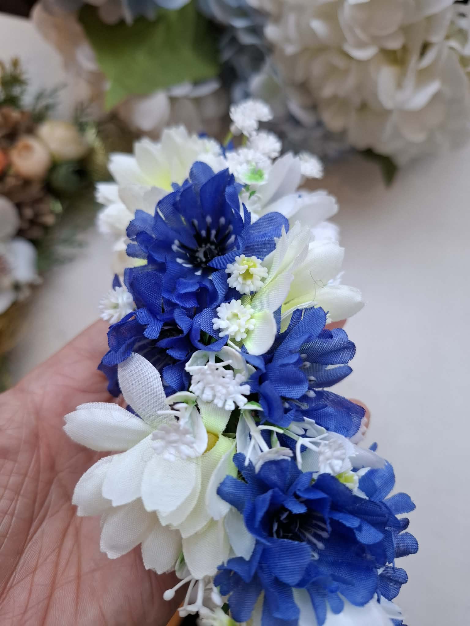 Kaunis Rahvusromantiline peapärg: rukkililled, karikakrad - Image 2