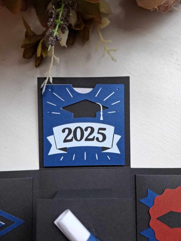 A beautiful hand-crafted box card for graduation - Image 6