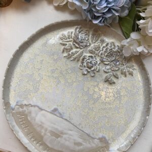 Käsitsi meisterdatud kaunis tänuvaagen "Aitäh hoole ja armastuse eest!"