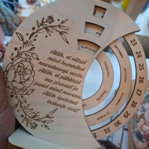Igavene kalender lauale "Aitäh, et võtsid mind hommikul...!"