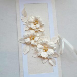 Handcrafted congratulation card with an envelope