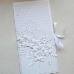 Handcrafted congratulation card with an envelope