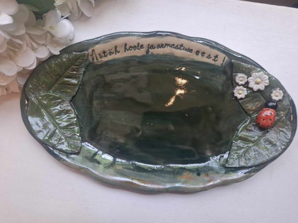 Handcrafted ceramic plate
