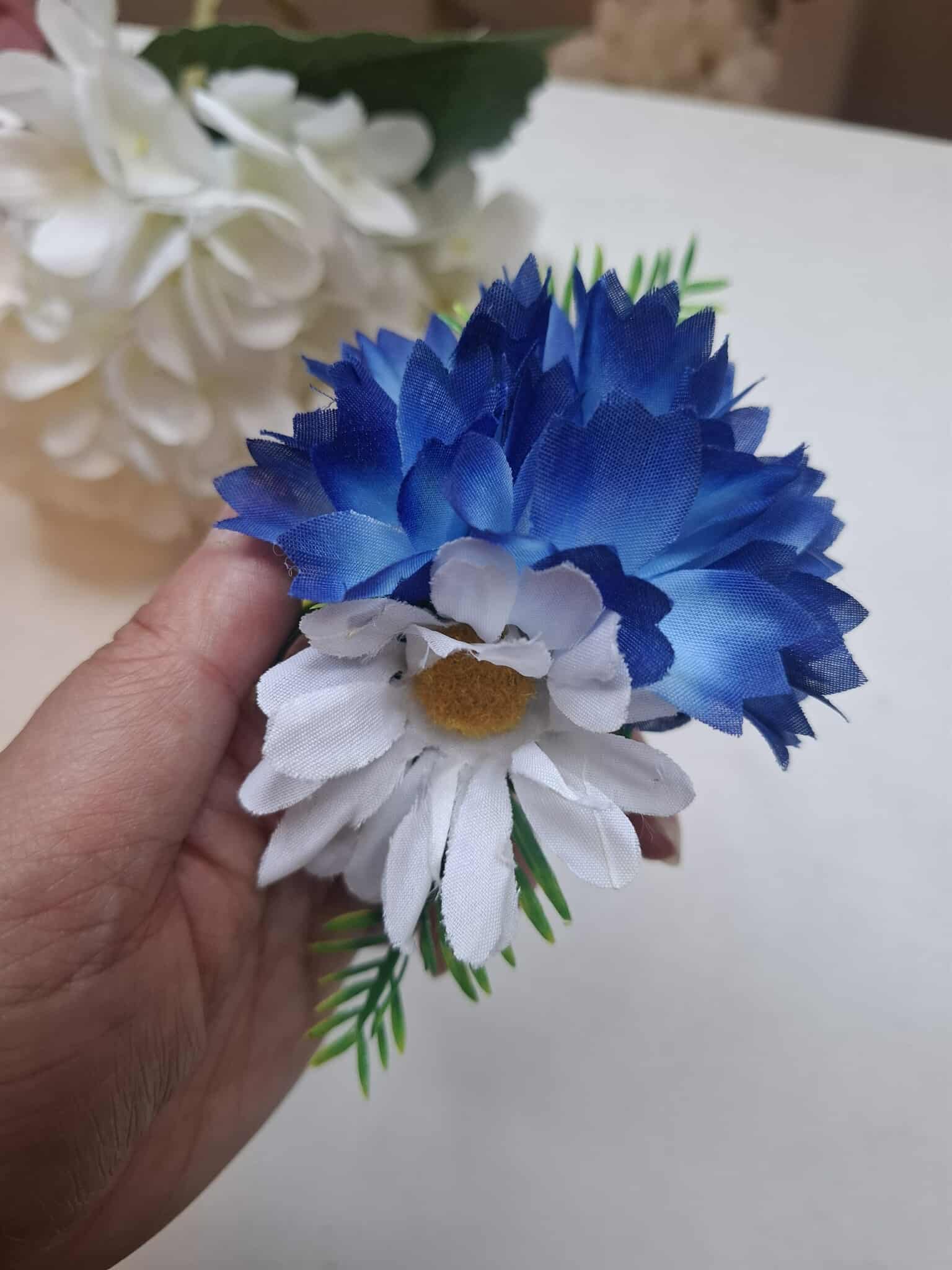 Kaunis rahvusromantiline peavõru: rukkililled ja karikakrad - Image 2