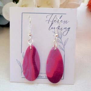 Kaunid polümeersavist kõrvarõngad "Värvide mäng"