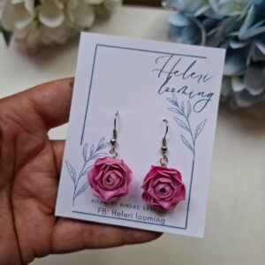 Beautiful earrings "Sparkling roses"